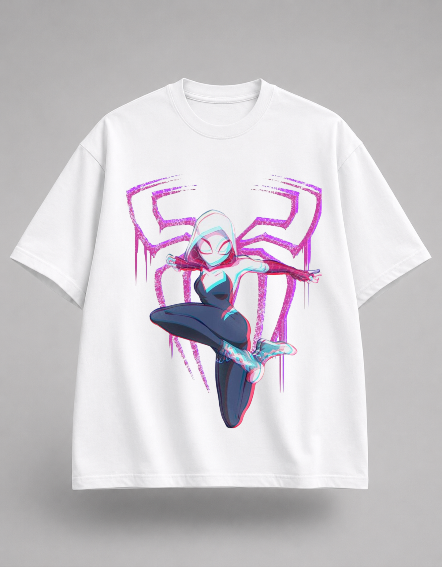 Spider-Gwen streetwear Oversized T-Shirt