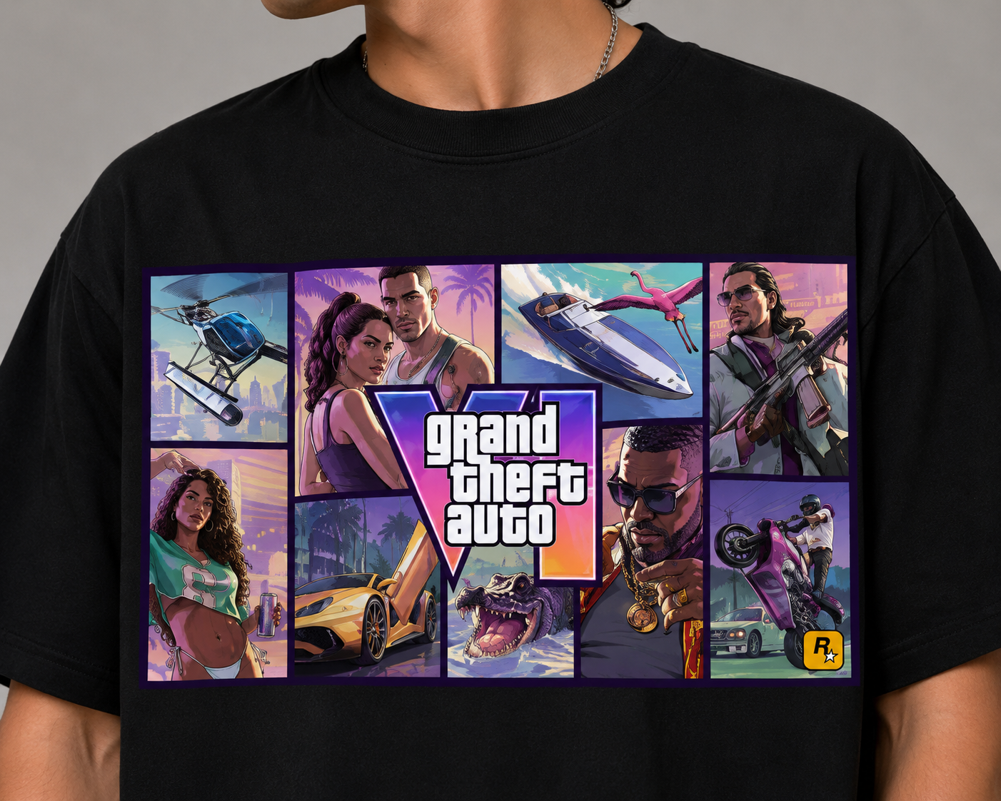 GTA VI Streetwear  Oversized T-Shirt