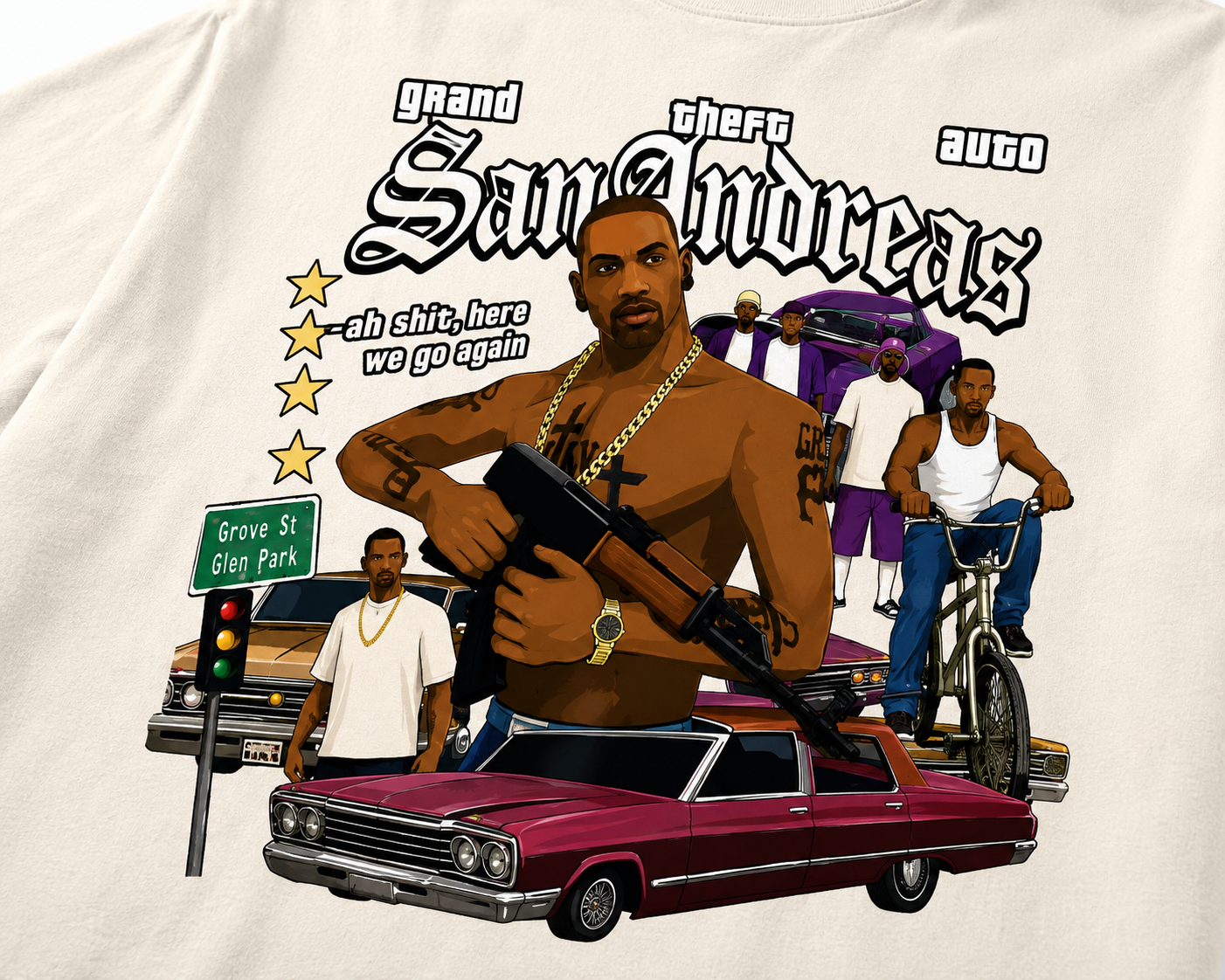 GTA San Andreas Oversized T-Shirt