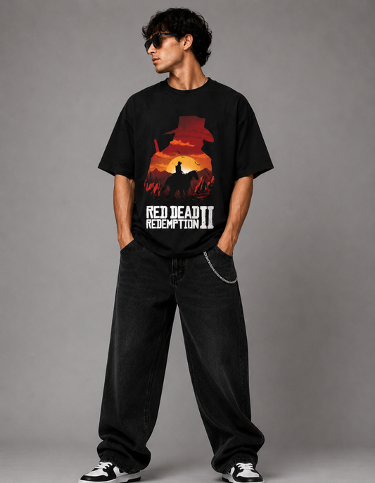 Red Dead Redemption 2 streetwear Oversized T-Shirt
