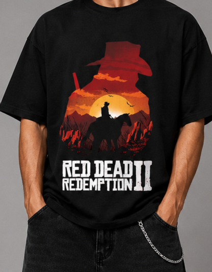 Red Dead Redemption 2 streetwear Oversized T-Shirt