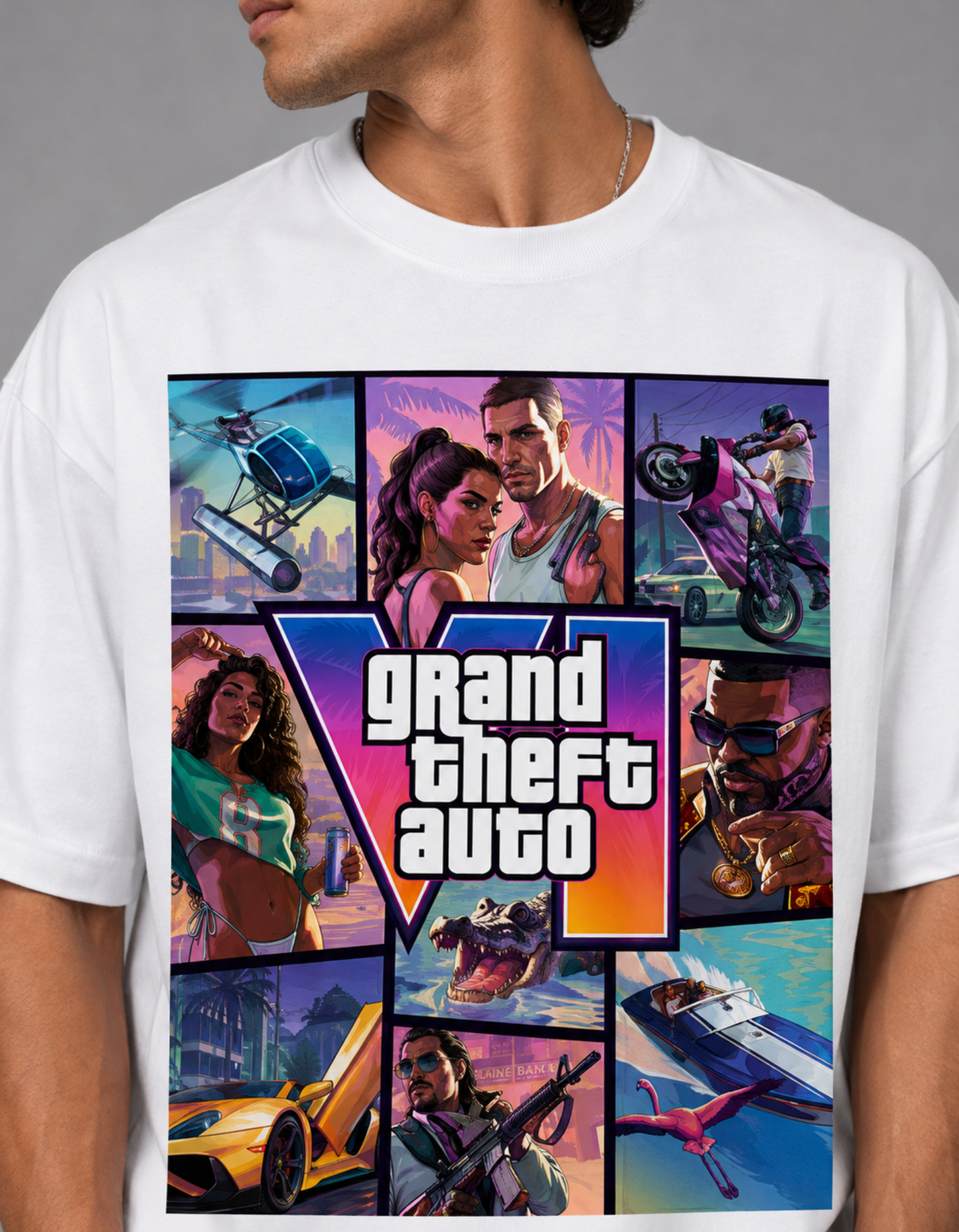 GTA VI Streetwear  Oversized T-Shirt